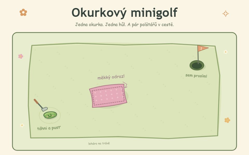 Cucumberfield aneb okurkový minigolf